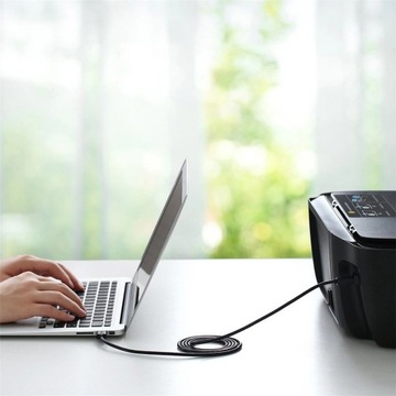 Кабель USB Type B для принтеров - Ugreen 3м, USB 2.0, 480 Мбит/с