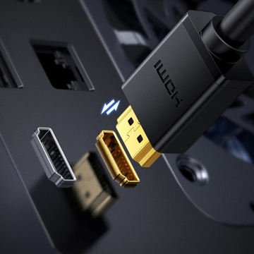 UGREEN ДВУСТОРОННИЙ КАБЕЛЬ HDMI DVI 2 м ХОРОШЕЕ КАЧЕСТВО ИЗОБРАЖЕНИЯ 1080p HD