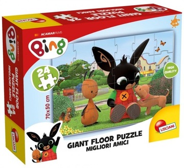 Bing! Wielkie puzzle podłogowe 24 elementy 75812