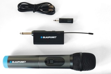 Беспроводной микрофон Blaupunkt WM40U с передатчиком + аксессуары + батарейки