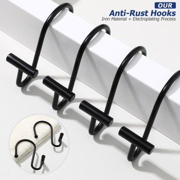 S-ОБРАЗНЫЕ ДЕКОРАТИВНЫЕ ДУШЕВЫЕ КРЮЧКИ ДЛЯ ШТОР