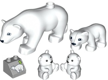 LS NOWE LEGO DUPLO FIGURKA animal MIŚ BIAŁY family