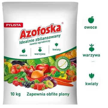Azofoska Pylista Nawóz do ogrodu uniwersalny 10kg warzywa owoce kwiaty