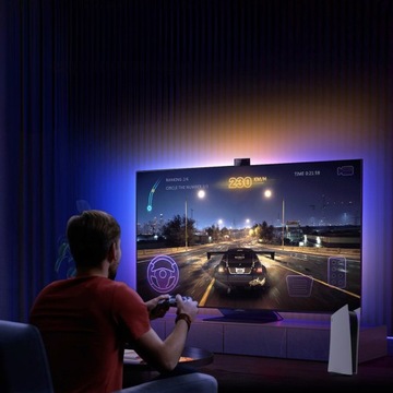 Светодиодная лента RGB Ambilight для HDMI-телевизора длиной 5 м 75–85 дюймов