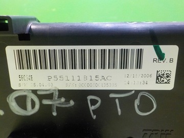 CHRYSLER SEBRING III 2.4 B 07R 4D PANEL KLIMATIZACE P55111815AC