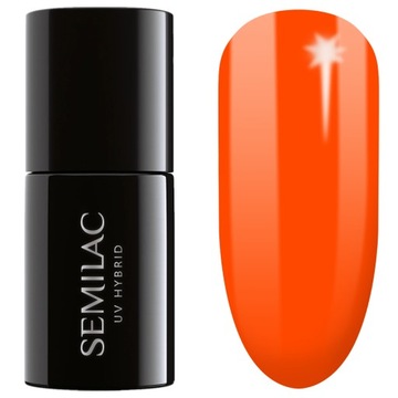 SEMILAC LAKIER HYBRYDOWY 446 YOLO ORANGE 7ML