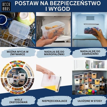 ВАКУУМНЫЕ ПЛАСТИКОВЫЕ КОНТЕЙНЕРЫ ПИЩЕВЫЕ 24 ШТ.
