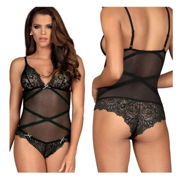 Body Damskie OBSESSIVE CZARNE 3994 S/M