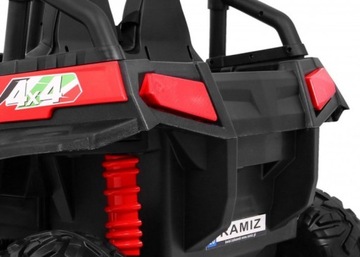 Детский Grand Buggy Strong Lift Красный + привод 4х4 + пульт дистанционного управления + багажник