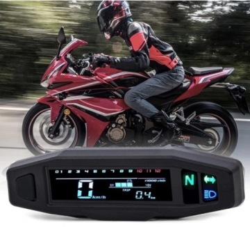 ЦИФРОВОЙ МОТОЦИКЛ TFT 12000 ОБ/МИН/МИЛЬ/Ч КМ ИНДИКАТОР МАСЛА