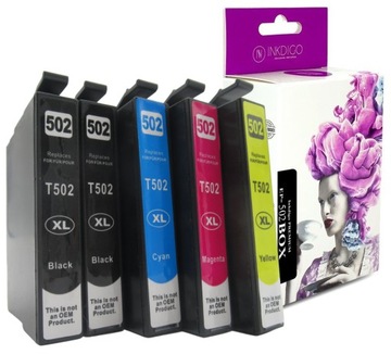 5 TUSZE 502 XL DO EPSON EXPRESSION XP-5150 XP-5155