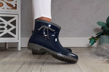 ЖЕНСКИЕ ЭЛЕГАНТНЫЕ РЕЗИНОВЫЕ БОТИНКИ, ВЫСОКОЕ ПОЛЕ