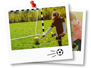 Футбольные ворота 180 х 120 х 60 см NS-464 черно-белые