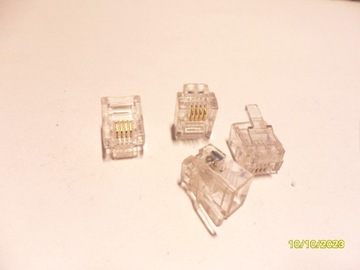 Wtyk telefoniczny 6p4c RJ11 - 5 szt.