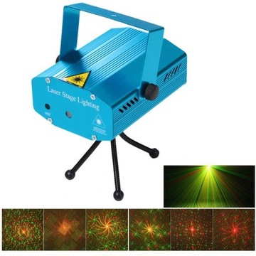 DISCO LASEROWY PROJEKTOR DISCO STROBOSKOP LED