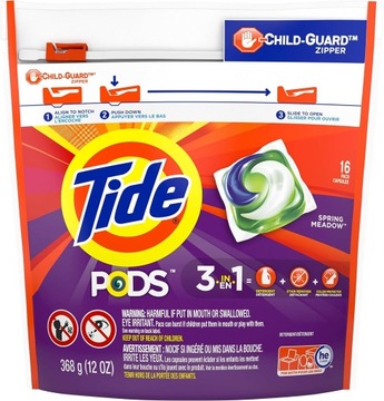 KAPSUŁKI DO PRANIA TIDE PODS SPRING MEADOW 16szt USA