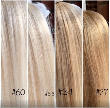 НАТУРАЛЬНАЯ ЛЕНТА ДЛЯ ВОЛОС НА 50 СМ 10 шт СЭНДВИЧ ЛЕНТА