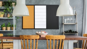 Магнитная доска 3 в 1, пробка, мел, сухое стирание COMBI 90х60 см