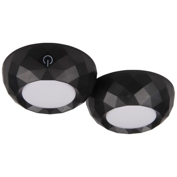Podszafkowa lampka LED 2x 2LED 4000K czarna