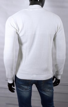 Sweter Męski Bluza Bejsbolówka Przejściowy