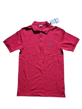 Nowa różowa bluzka męska koszulka polo NEXT XS small krótki rękaw bawełna