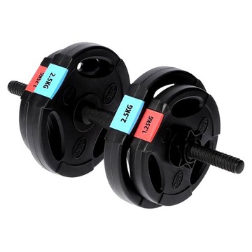 2W1 Hantle Bitumiczne Regulowane 2x30 KG Sztanga Zestaw Hantli Gryf 60 KG