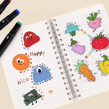 MARKERY ALKOHOLOWE 120 SZT DWUSTRONNE FLAMASTRY MAZAKI PISAKI ZESTAW +TORBA