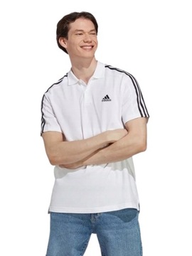 Koszulka polo adidas męska bawełniane biały IC9312