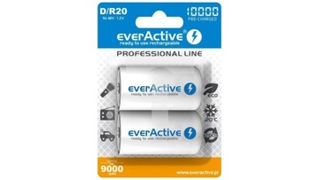 Akumulator Ni-MH R20 D 10000mAh 1,2V Ready to Use ( R2U ) Professional Line