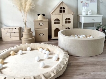 Детский коврик NEST VELVET, кремовый