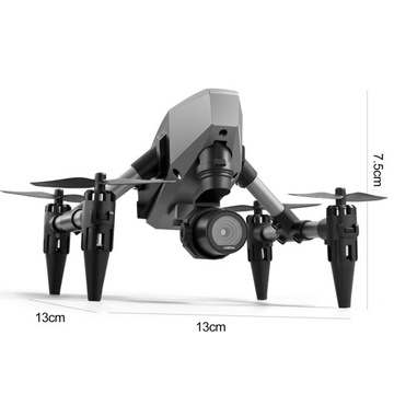 Мини-бесщеточный двигатель RC Дрон Оптическое позиционирование потока WiFi FPV Дрон