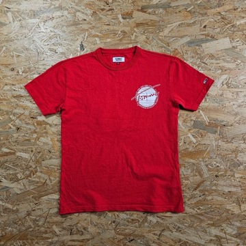 Koszulka T-shirt TOMMY HILFIGER Czerwona Nowy Model Męska S