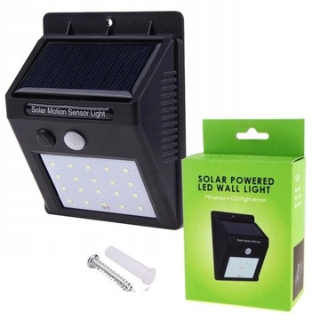 Lampa SOLARNA Halogen z Czujnikiem Ruchu FOTOKOMÓRKA LED