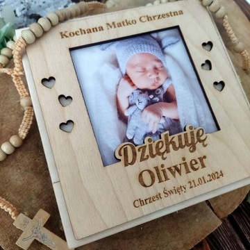 Спасибо с фотографией для крестной матери, отца, бабушки Розария