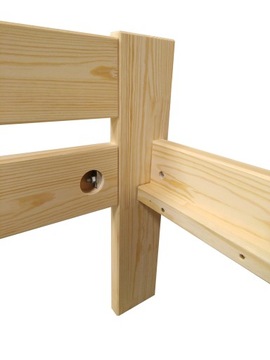 Łóżko MALMA DREWNIANE 90X200 + STELAŻ OD PRODUCENTA