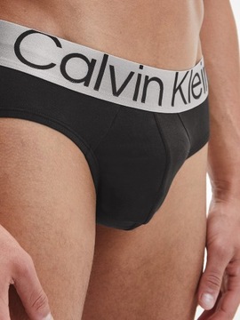 CALVIN KLEIN MAJTKI MĘSKIE HIP BRIEF 3P BLACK r.XL