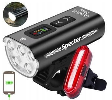 Oświetlenie Specter GENIUS 2000 lm POWER BANK +tył