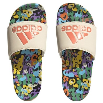 KLAPKI ADIDAS ADILETTE COMFORT SPORTOWE BASENOWE PLAŻOWE MULTIKOLOR 40 1/2