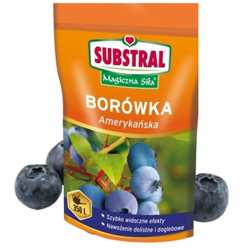 SUBSTRAL MAGICZNA SIŁA 350g DO BORÓWEK BORÓWKI WZMACNIA KORZENIE WYDAJNY