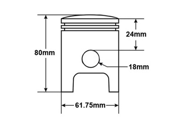 TŁOK WSK175 R3 61,75 KPL AL