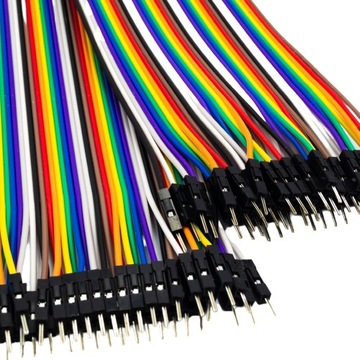 Przewody kable 40 szt 20 cm zworki Męsko - Męskie Arduino Raspberry GPIO