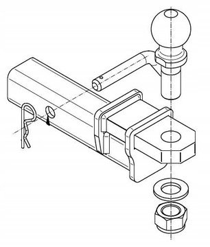 фаркоп BALL ADAPTER США CADILAC SRX ZK-5