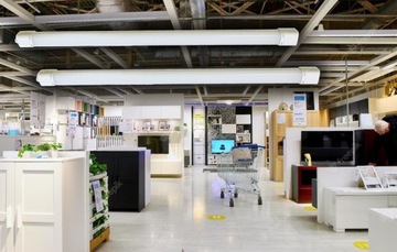 линейный светодиодный светильник (22Вт-30Вт-35Вт-40Вт) холлы, парковка