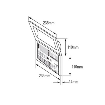 Водонепроницаемый КРЫШКА / КАССЕТА / КРЫШКА Радиоприемника
