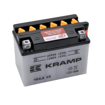 АККУМУЛЯТОР 12В 4Ач 45А ДЛЯ ТРАКТОРА КОСИЛКИ YB4LBKR RIGHT PLUS KRAMP