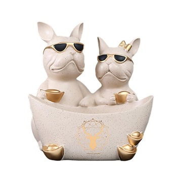 Statuetka Figurka Statuetka Ozdoba na biurko Home Desktop Beige