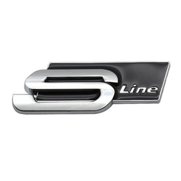 Emblemat plakietki dla Audi S-line A4 A5 A6 A7 Q5 Q7 Q8 TT E-tron 8.3x3cm