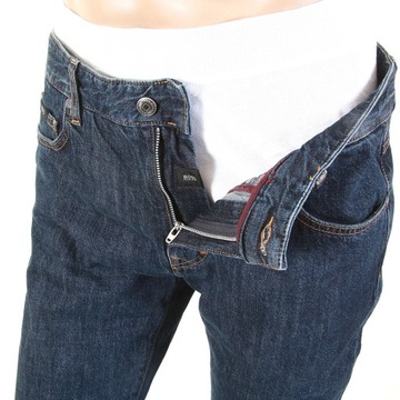 40 ## HUGO BOSS ## MĘSKIE SPODNIE JEANSY 34/30