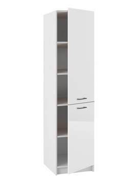 Szafka kuchenna dolna wysoka słupek TESA 50x195 cm biały połysk Do Zestawów