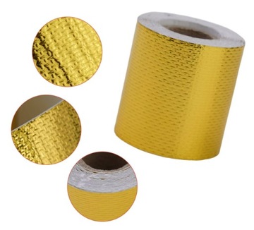 ЗОЛОТАЯ ТЕРМОИЗОЛЯЦИОННАЯ ЛЕНТА ДЛЯ ВЫХЛОПА 5 метров мотоцикла скутера Auto Quad